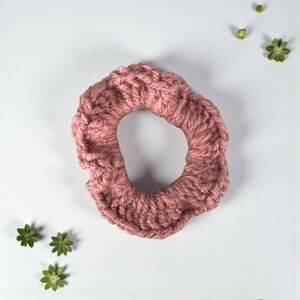 Chic Pink Hair Scrunchie